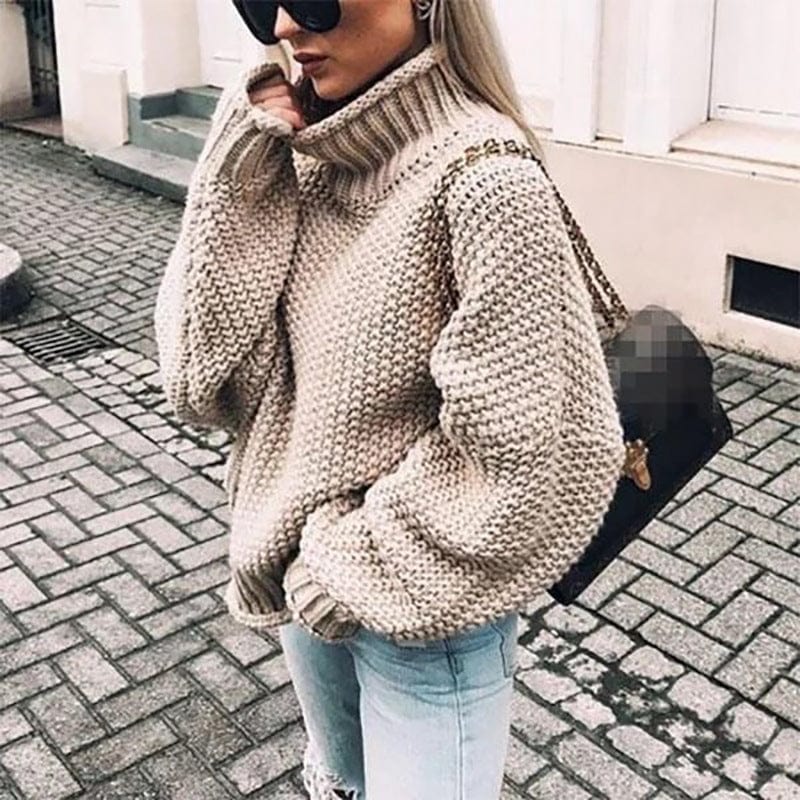 Jane | Chunky-Knit Turtleneck Sweater