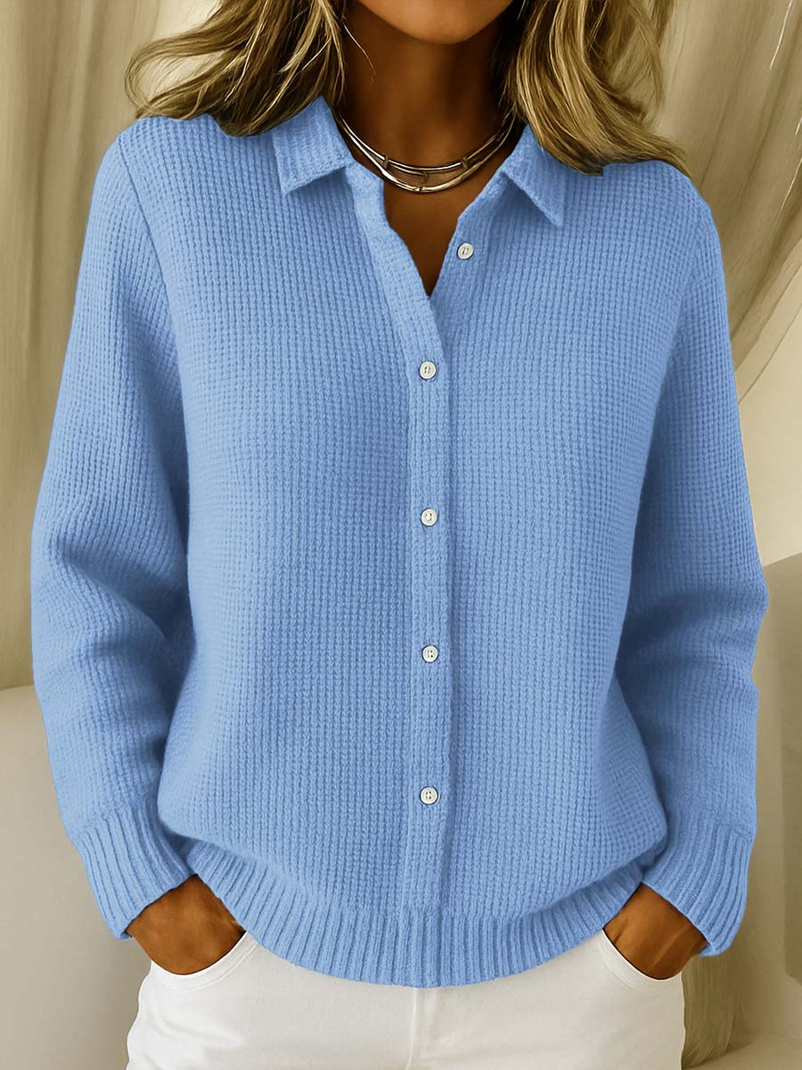 Katrina | Strukturierte Strickjacke mit Knöpfen