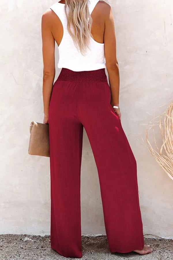 Riana - High-Waisted Loose Trousers