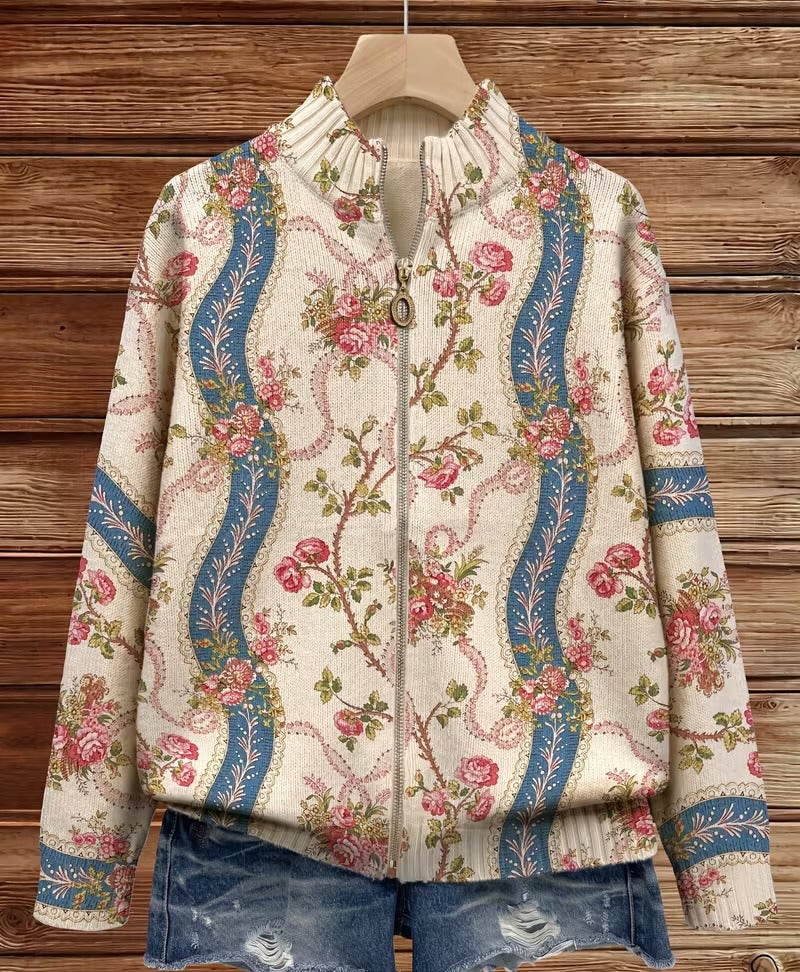Cornelia™ | Cardigan with Rose Vines