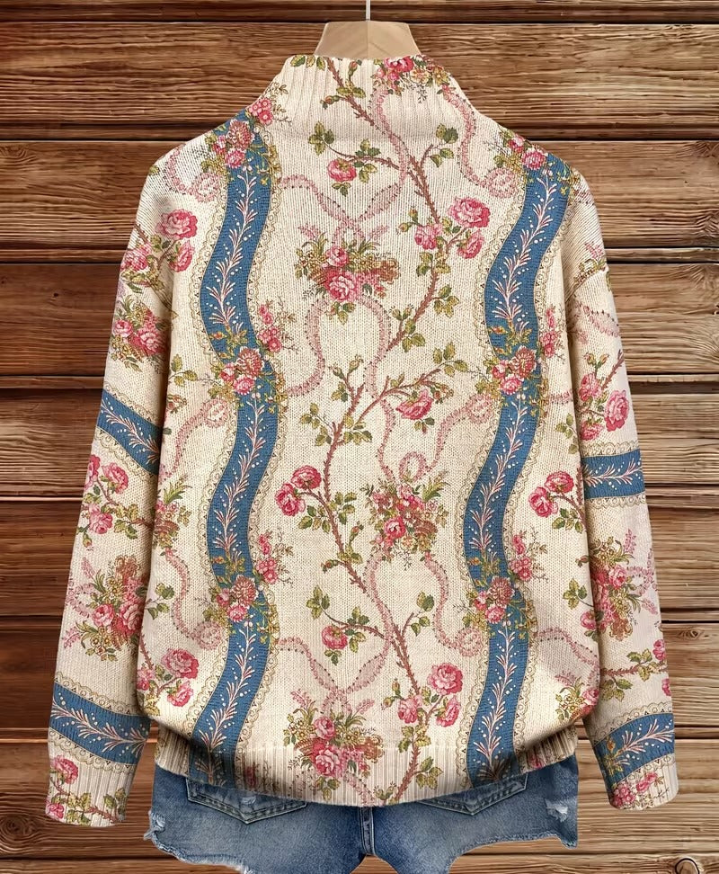 Cornelia™ | Cardigan with Rose Vines