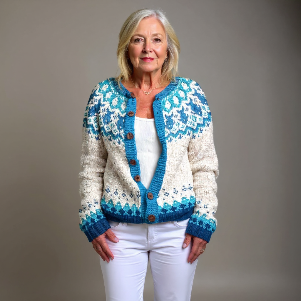 SVEA | Peyton Vintage Isländischer Cardigan