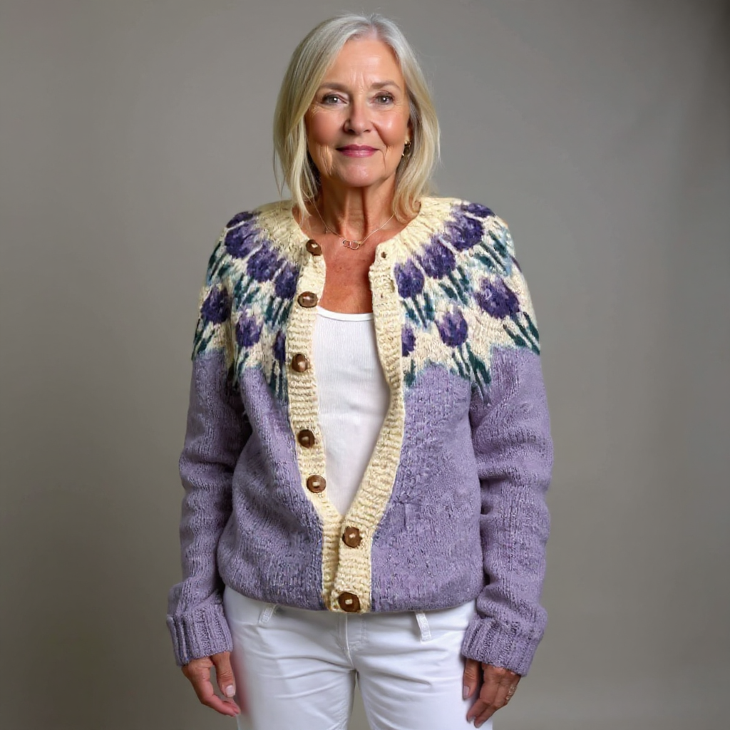 SVEA | Peyton Vintage Isländischer Cardigan