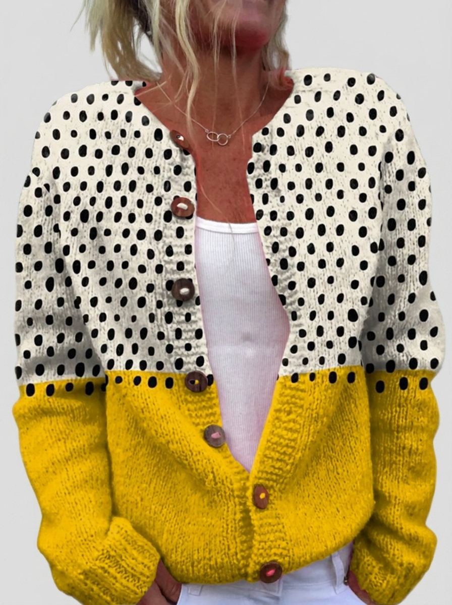 Sabine™ | Cardigan in Dot Mix