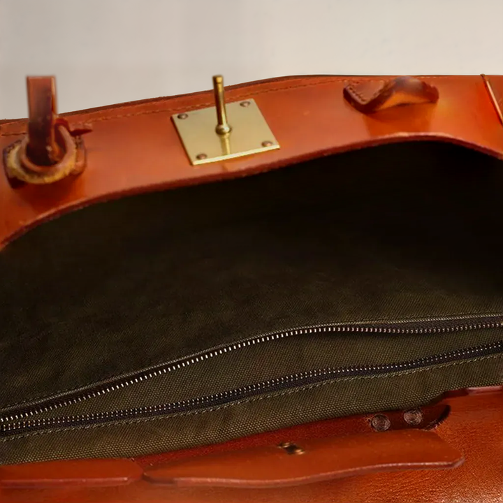 Jane | Travel Duffle Bag with Leather Trim