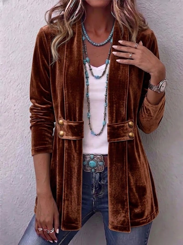 Katrin™ | Open Blazer with Shimmer