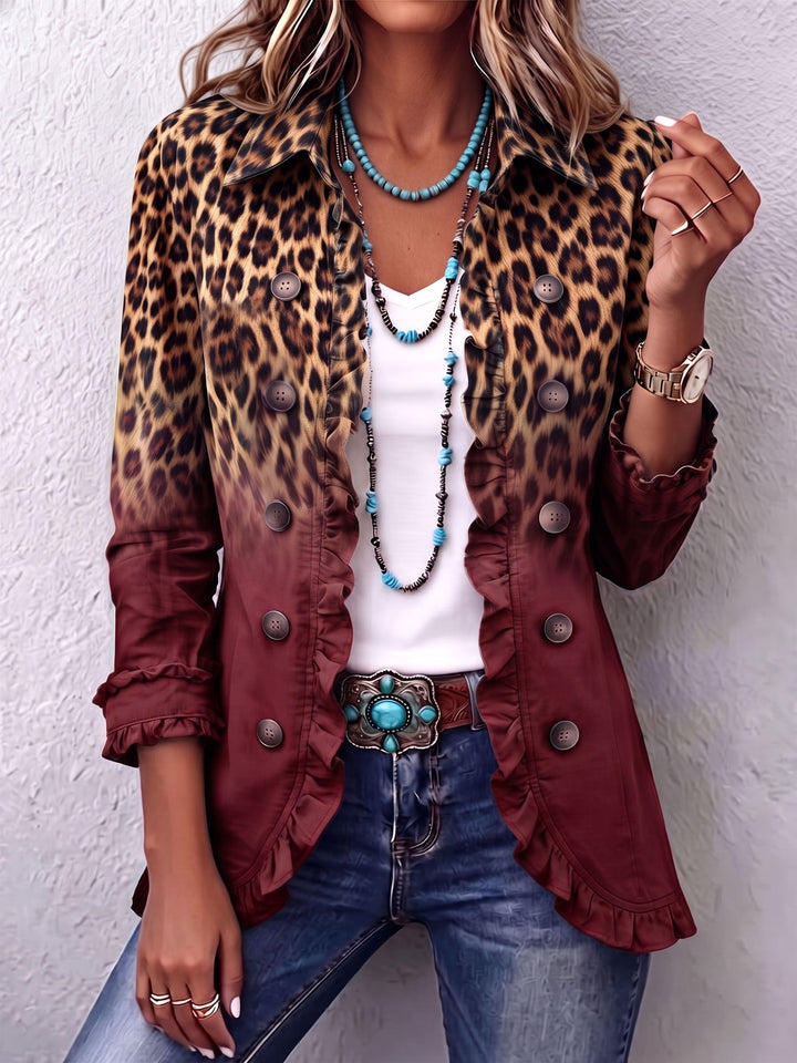 Barbara™ | Leopard Gradient Blazer