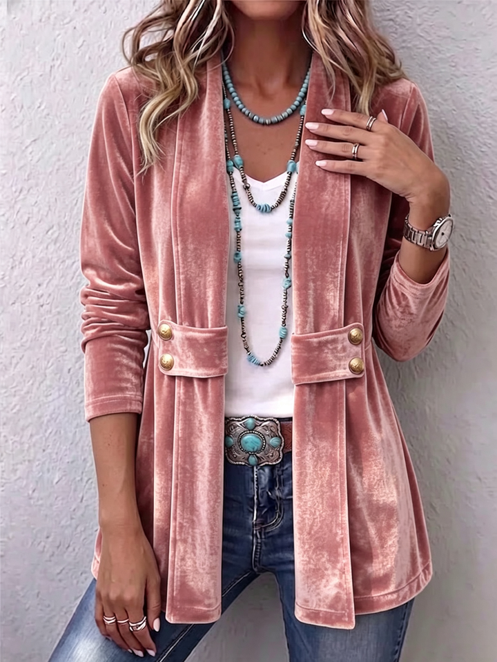 Katrin™ | Open Blazer with Shimmer