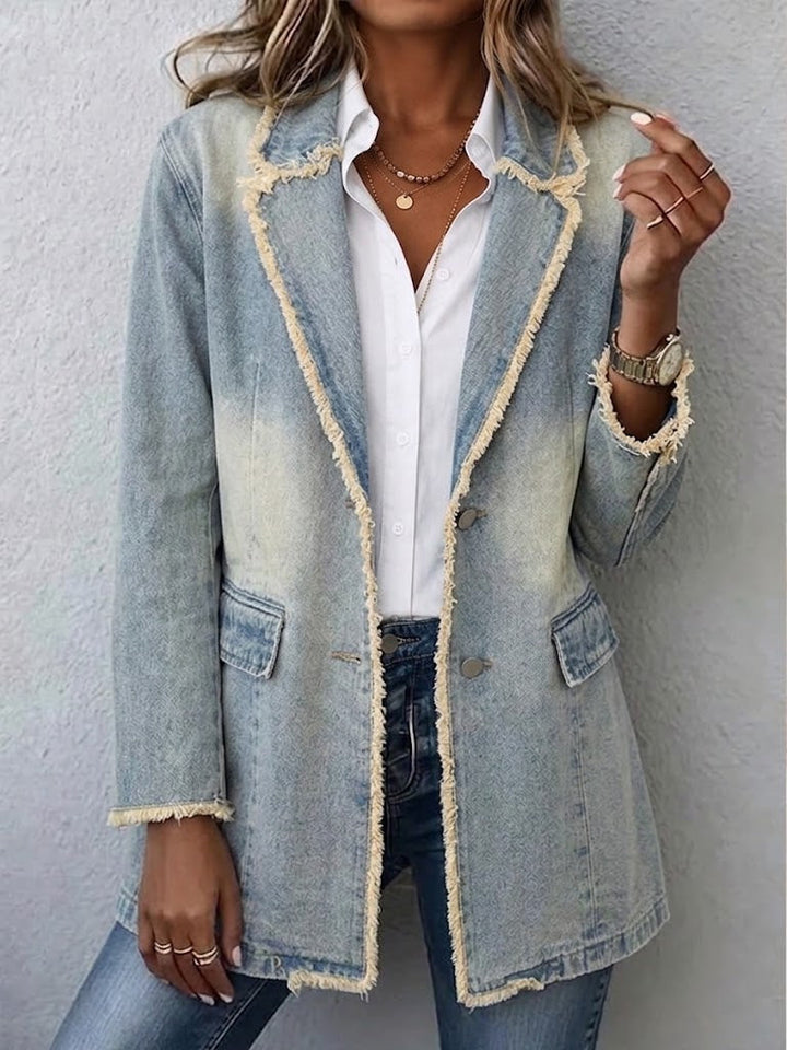 Rita™ | Oversized Used-Look Blazer