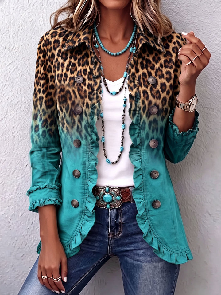 Barbara™ | Leopard Gradient Blazer