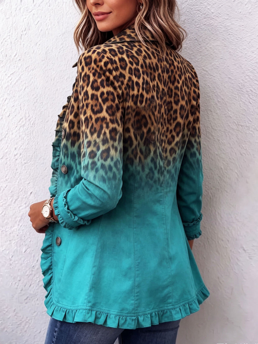 Barbara™ | Leopard Gradient Blazer