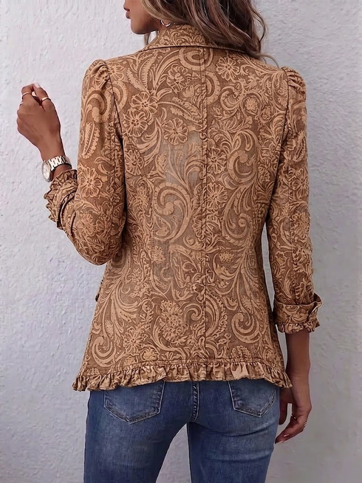 Heidi™ | Caramel Blazer with Ornaments