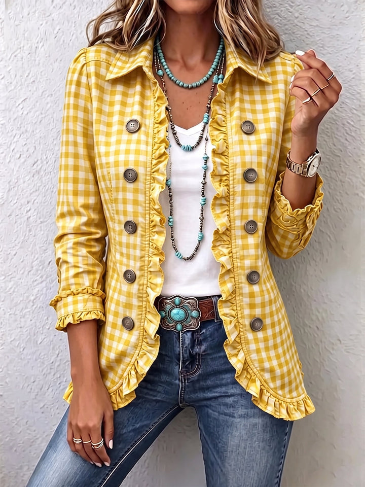 Elke™ | Gingham Check Blazer