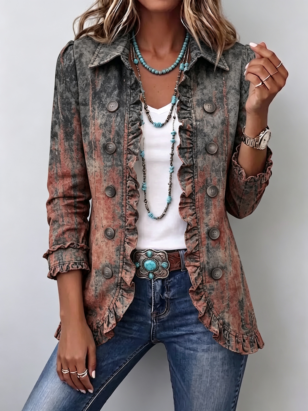Marlene™ | Used-Look Gradient Blazer